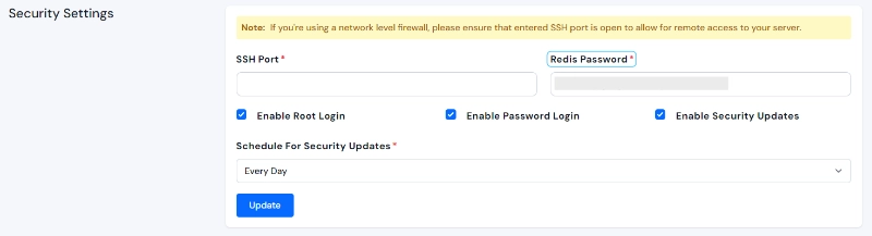 Redis Password di ServerAvatar
