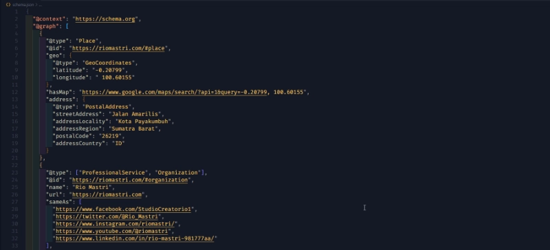 Schema MarkUp Rio Mastri