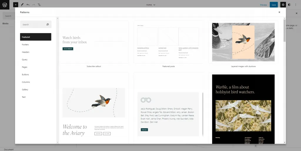 WordPress Block Pattern
